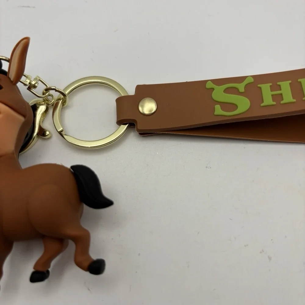 Shrek And DONKEY- KEYCHAIN-BAG CLIP‎ -SHREK-3D-PVC